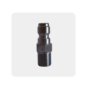 17) 1/4" Male QC Plug SS
