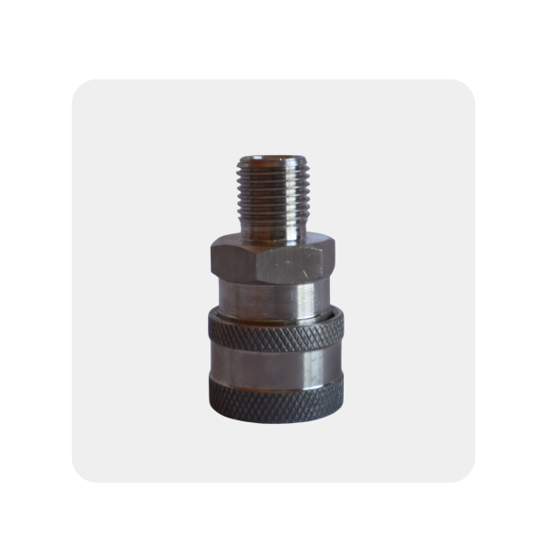 18) 1/4" Male QC Coupler SS