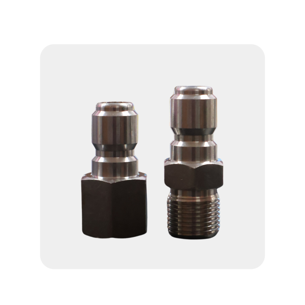 16) 3/8" Female/ Male QC Plug SS